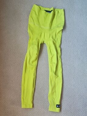 adidas Neon Yellow High-Waist Seamless Leggings